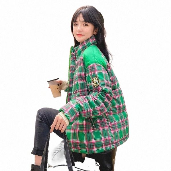 women's down & parkas arrival winter korean style women loose casual long sleeve stand collar coat plaid patchwork zipper cotton liner, Black
women's down & parkas arrival winter korean style women loose casual long sleeve stand collar coat plaid patchwork zipper cotton liner, Black