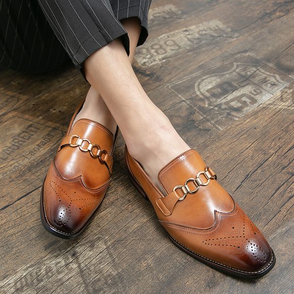 loafers metal button bullock designer casual shoes dress shoes men pu solid color british pointed toe lace classic comfortable daily wear la, Black
loafers metal button bullock designer casual shoes dress shoes men pu solid color british pointed toe lace classic comfortable daily wear la, Black