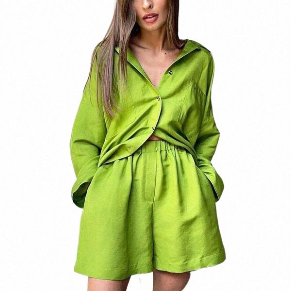 women's tracksuits 2021 lapel long-sleeved shorts casual two-piece loose suit women summer linen s6lv#, Gray
women's tracksuits 2021 lapel long-sleeved shorts casual two-piece loose suit women summer linen s6lv#, Gray