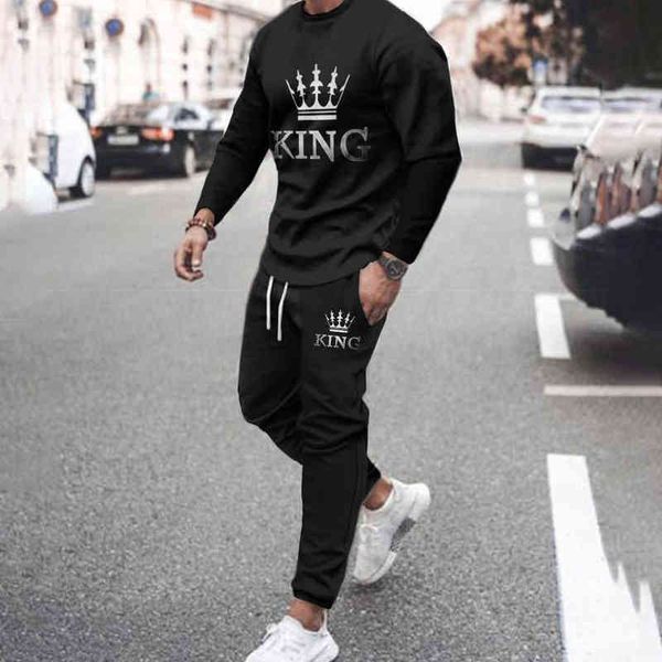men's tracksuits 2022 new arrival men clothing king t shirt long sleeved casual oversized tracksuit 2 piece sets men's sports pan, Gray
men's tracksuits 2022 new arrival men clothing king t shirt long sleeved casual oversized tracksuit 2 piece sets men's sports pan, Gray