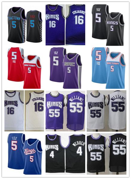 2022 new retro basketball jerseys peja 16 stojakovic de aaron 5 fox jason 55 williams chris webber city jersey men edition vintage black, Black;red
2022 new retro basketball jerseys peja 16 stojakovic de aaron 5 fox jason 55 williams chris webber city jersey men edition vintage black, Black;red