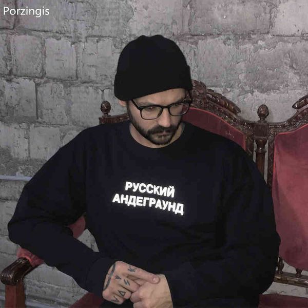 men's hoodies porzingis men's reflective with russian inscriptions printed russian underground autumn new fashion hoody top, Black
men's hoodies porzingis men's reflective with russian inscriptions printed russian underground autumn new fashion hoody top, Black