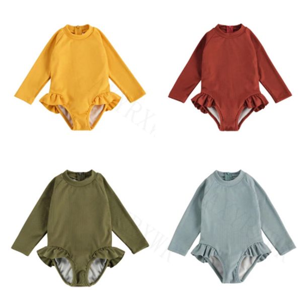1-5years girls one-pieces swimwear summer toddler kids girls long sleeve ruffles swimsuits children beachwear bathing suits 20220921 e3, Black
1-5years girls one-pieces swimwear summer toddler kids girls long sleeve ruffles swimsuits children beachwear bathing suits 20220921 e3, Black