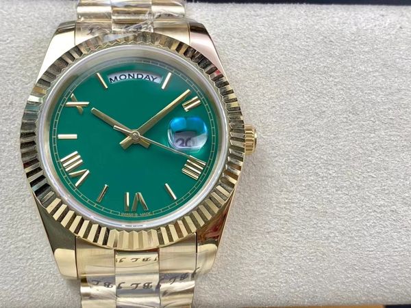 classic men's mechanical watch caliber 2813 self-winding 40mm literal green sapphire mirror master montre de luxe yellow gold watch, Slivery;brown
classic men's mechanical watch caliber 2813 self-winding 40mm literal green sapphire mirror master montre de luxe yellow gold watch, Slivery;brown