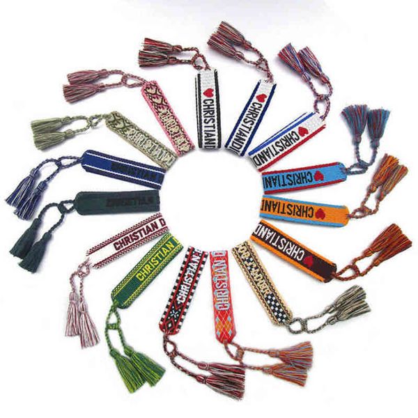 brand classic embroidery bracelets luxury women men bangles friendship charm bracelet woven adjustable tassel vintage couple braidedhgoz, Golden;silver
brand classic embroidery bracelets luxury women men bangles friendship charm bracelet woven adjustable tassel vintage couple braidedhgoz, Golden;silver