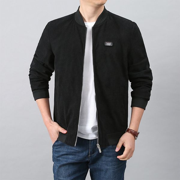men s jackets bomber spring autumn corduroy casual sports slim zipper baseball coats cardigan clothing 220921, Black;brown
men s jackets bomber spring autumn corduroy casual sports slim zipper baseball coats cardigan clothing 220921, Black;brown