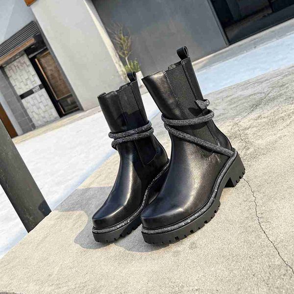 black designer boot elastic ankle martin monolith booties for woman luxurious rhinestone snake wrapped platform bottes
black designer boot elastic ankle martin monolith booties for woman luxurious rhinestone snake wrapped platform bottes