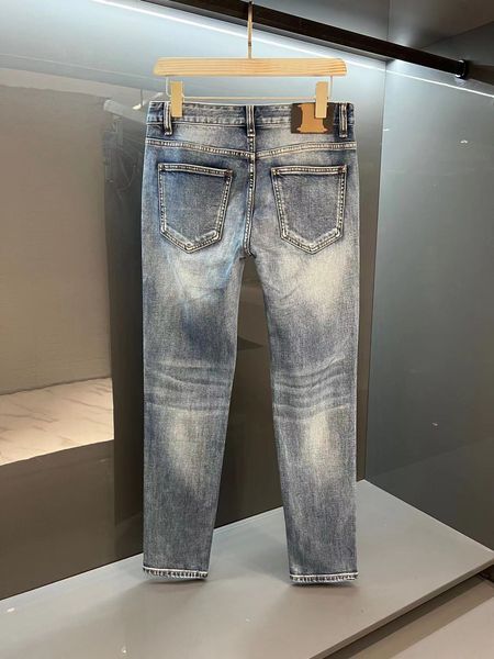 designer men's jeans ripped light color fashion wash jeans man classic retro fall stretch cropped pants, Blue
designer men's jeans ripped light color fashion wash jeans man classic retro fall stretch cropped pants, Blue