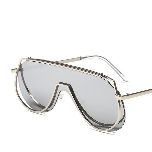 sunglasses european and american large frame one-piece goggles personality men and women metal polygon frameless designer luxury fashion bea, White;black
sunglasses european and american large frame one-piece goggles personality men and women metal polygon frameless designer luxury fashion bea, White;black