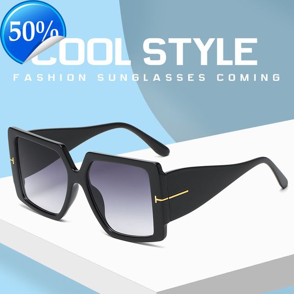 men's sunglasses designer women's 2021 new t-shaped fashion large frame for men and women coupl fan xianshou glass, White;black 
men's sunglasses designer women's 2021 new t-shaped fashion large frame for men and women coupl fan xianshou glass, White;black