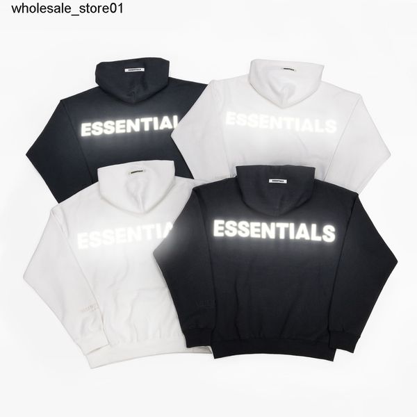 men's hoodies sweatshirts double thread essential back letter reflective men's hoodie, Black
men's hoodies sweatshirts double thread essential back letter reflective men's hoodie, Black
