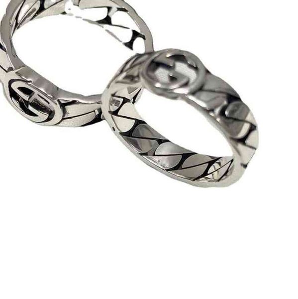 band rings design accessories ancient interlocking ring wide version worn-out men's and women's narrow chain, Silver
band rings design accessories ancient interlocking ring wide version worn-out men's and women's narrow chain, Silver