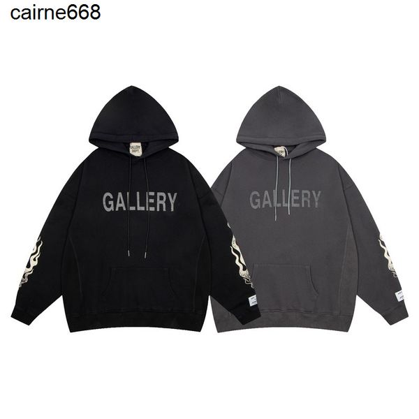 men's hoodies sweatshirts autumn and winter gary dept filial piety washing process sleeve flame printing men and women couples, Black
men's hoodies sweatshirts autumn and winter gary dept filial piety washing process sleeve flame printing men and women couples, Black