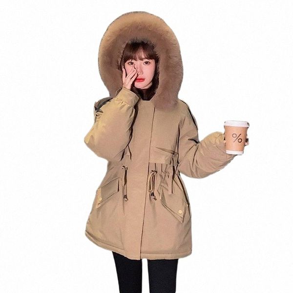 women's down & parkas winter women coat thick female x-long cotton padded jackets big fur collar long warm wool liner jacket t170#, Black
women's down & parkas winter women coat thick female x-long cotton padded jackets big fur collar long warm wool liner jacket t170#, Black