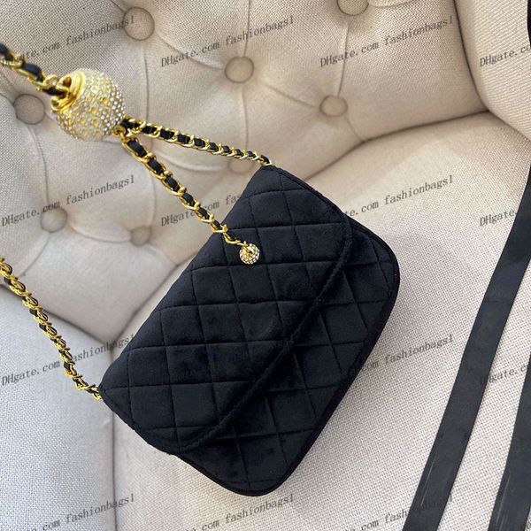 women velour mini designer luxury bag rhinestone golden balls diamond plaid quilted adjustable chain fashion shoulder bag crossbody wallet f
women velour mini designer luxury bag rhinestone golden balls diamond plaid quilted adjustable chain fashion shoulder bag crossbody wallet f