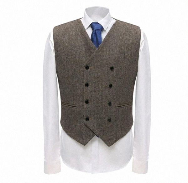 men's vests tweed mens business suit vest double breasted herringbone pattern wool waistcoat for groomsmen wedding prom evening formal, Black;white
men's vests tweed mens business suit vest double breasted herringbone pattern wool waistcoat for groomsmen wedding prom evening formal, Black;white