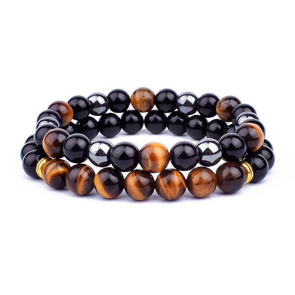 tiger eye obsidian hematite beaded bracelets men fashion natural stone triple protection health bangle healing soul jewelry gift, Black
tiger eye obsidian hematite beaded bracelets men fashion natural stone triple protection health bangle healing soul jewelry gift, Black