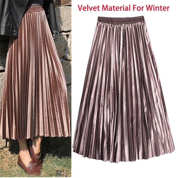 skirts winter autumn women's pleated skirt velvet print high waist long women young girl thick large size fahion female falda 220921, Black
skirts winter autumn women's pleated skirt velvet print high waist long women young girl thick large size fahion female falda 220921, Black