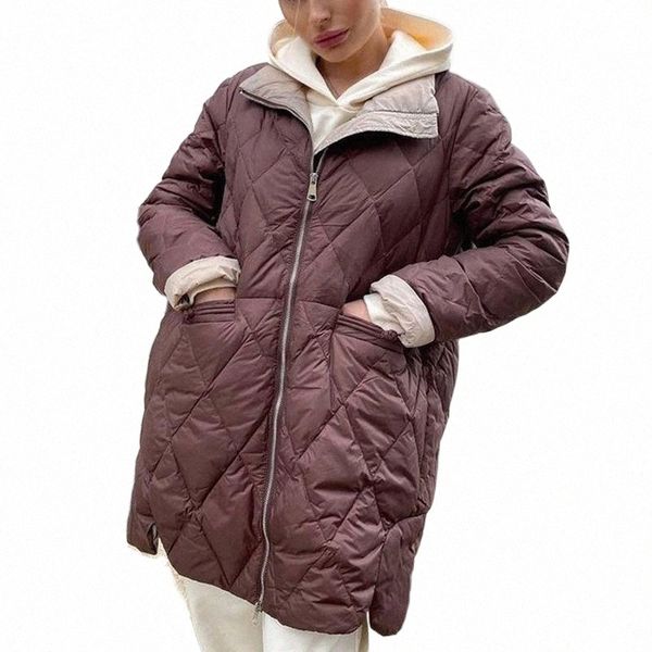 women's down & parkas rr stand collar women fashion argyle zipper closure coats elegant loose casual cotton jackets female ladies 15m7#, Black
women's down & parkas rr stand collar women fashion argyle zipper closure coats elegant loose casual cotton jackets female ladies 15m7#, Black