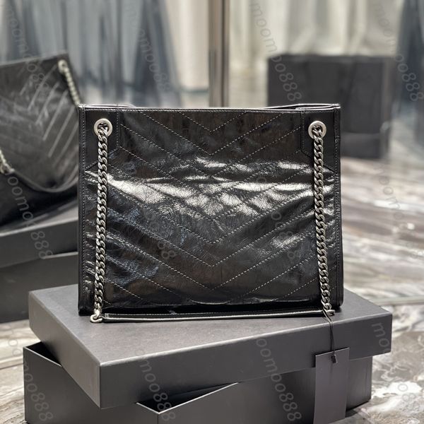 10a tier large niki shopping bag 33cm mirror quality womens real leather tote luxury designer wrinkle purse black shoulder chain bag card ho
10a tier large niki shopping bag 33cm mirror quality womens real leather tote luxury designer wrinkle purse black shoulder chain bag card ho