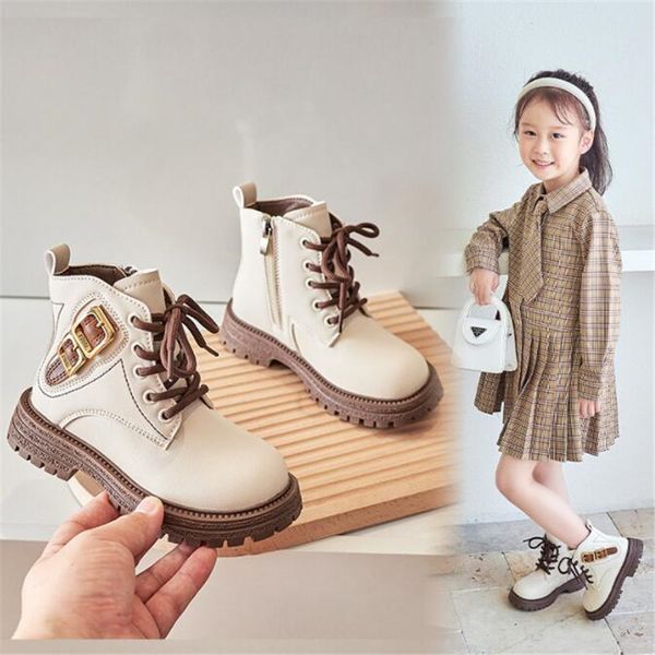 boots autumn winter fashion school girls leather short metal exquisite decoration kid lace up zip shoes boy plush pu ankle 220921, Black;grey
boots autumn winter fashion school girls leather short metal exquisite decoration kid lace up zip shoes boy plush pu ankle 220921, Black;grey