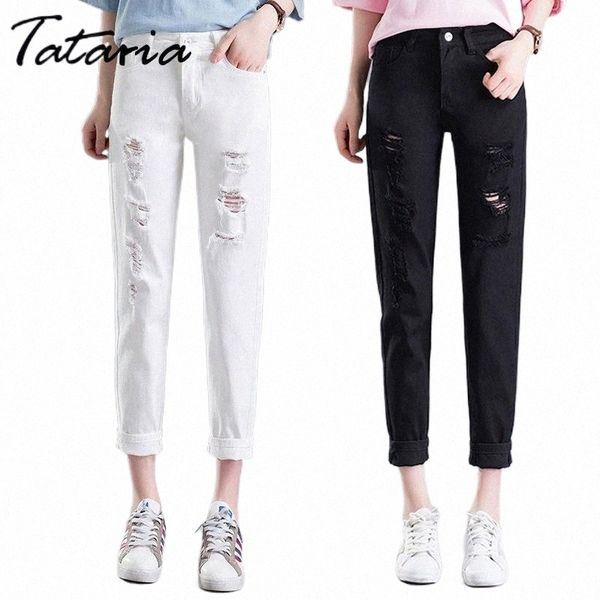 women's jeans tataria high waist ripped hole women loose vintage harem female solid casual ankle length wide leg pants1 l6an#, Blue
women's jeans tataria high waist ripped hole women loose vintage harem female solid casual ankle length wide leg pants1 l6an#, Blue