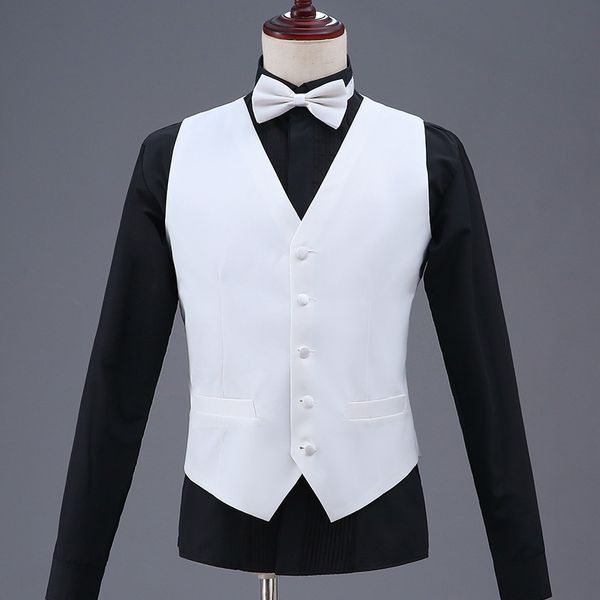 men's vests white mens waistcoat formal business work causal slim fit vest for men uneck retro gentlemen men suit vest solid wedding gi, Black;white
men's vests white mens waistcoat formal business work causal slim fit vest for men uneck retro gentlemen men suit vest solid wedding gi, Black;white