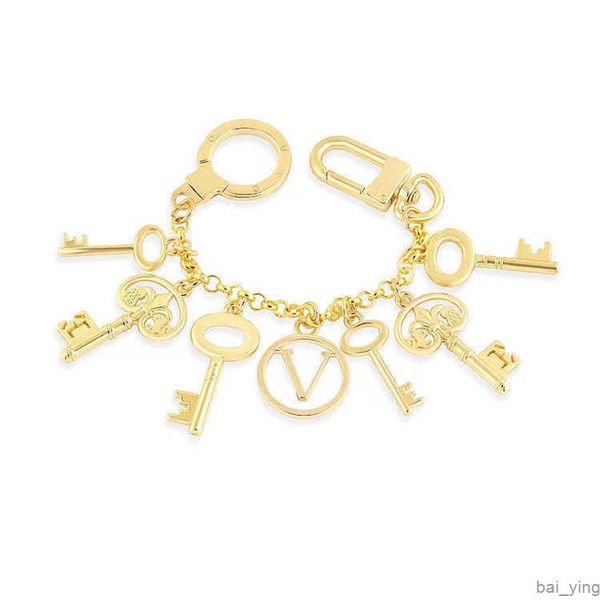2022 luxury designer keychain men women car key chain stainless steel 24k gold-plated metal material does not fade upper baiying, Silver
2022 luxury designer keychain men women car key chain stainless steel 24k gold-plated metal material does not fade upper baiying, Silver