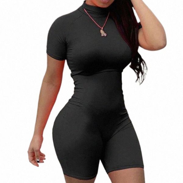 fitness women streetwear neon bodysuit mock neck short sleeve casual playsuit high elastic tight sports overalls 2021 women's jumpsuits, Black;white
fitness women streetwear neon bodysuit mock neck short sleeve casual playsuit high elastic tight sports overalls 2021 women's jumpsuits, Black;white