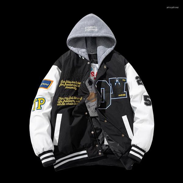 men men's jackets varsity jacket women winter embroidery baseball hip hop letter cartoon anime coat hooded american couple windbreaker, Black;brown
men men's jackets varsity jacket women winter embroidery baseball hip hop letter cartoon anime coat hooded american couple windbreaker, Black;brown
