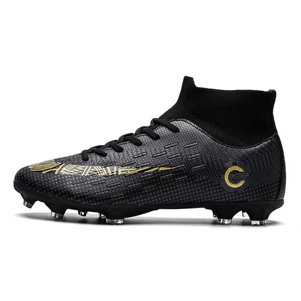 dress shoes professional men soccer kids tffg high ankle football boots grass cleats footwear 220921, Black
dress shoes professional men soccer kids tffg high ankle football boots grass cleats footwear 220921, Black