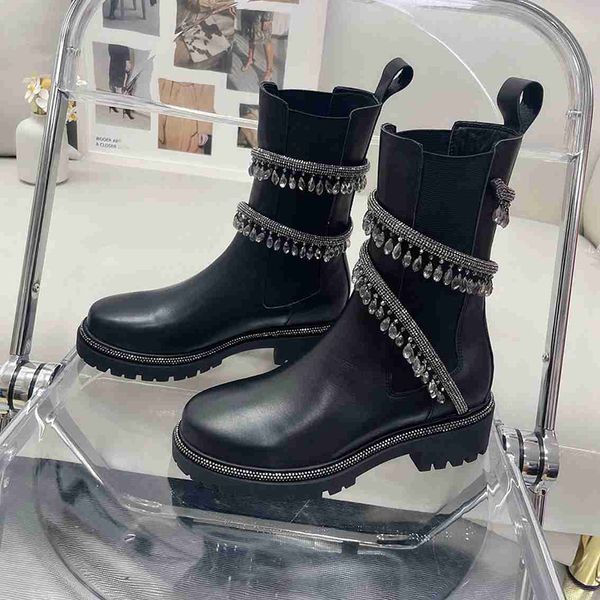 women designer boots fashion motorcycle combat boot platform heels real leather luxury rhinestone snake wrapped ankle winter booties, Black
women designer boots fashion motorcycle combat boot platform heels real leather luxury rhinestone snake wrapped ankle winter booties, Black