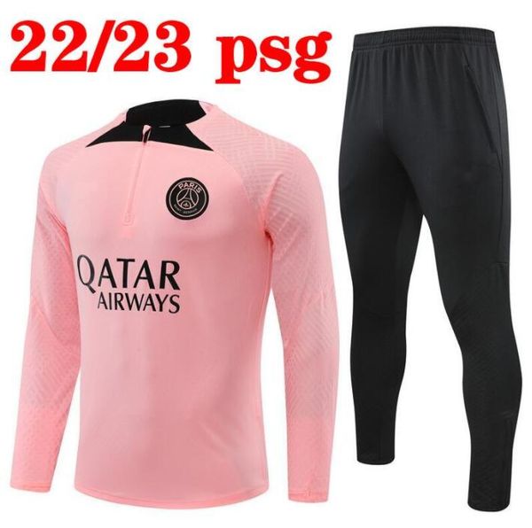22 23 psgs mbappe tracksuit jacket maillots 2022 2023 kids and men training suit long sleeve football soccer jacket kit uniform chandal enfa, Black
22 23 psgs mbappe tracksuit jacket maillots 2022 2023 kids and men training suit long sleeve football soccer jacket kit uniform chandal enfa, Black