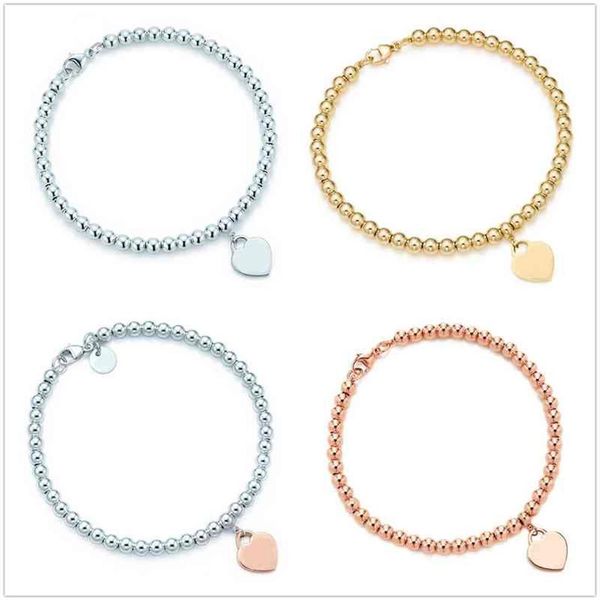 100% 925 sterling silver tag love original classic heart-shaped rosegold bead bracelet women jewelry personality251s, White
100% 925 sterling silver tag love original classic heart-shaped rosegold bead bracelet women jewelry personality251s, White