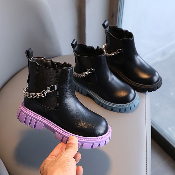 boots children chelsea metal chain handsome platform kids short boot black purple matte 27 37 fashion boys girls shoes 220921, Black;grey
boots children chelsea metal chain handsome platform kids short boot black purple matte 27 37 fashion boys girls shoes 220921, Black;grey
