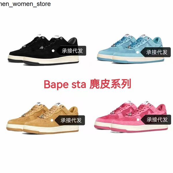 dress shoes apes designer shoes sta street versatile skateboarding couple brown pink blue green red suede casual vibe color contrast low sne, Black
dress shoes apes designer shoes sta street versatile skateboarding couple brown pink blue green red suede casual vibe color contrast low sne, Black