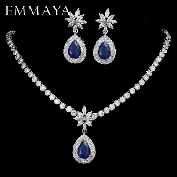 other jewelry sets emmaya luxurious cz stones shiny bride jewelry sets blue cz necklace earrings 220921, Silver
other jewelry sets emmaya luxurious cz stones shiny bride jewelry sets blue cz necklace earrings 220921, Silver