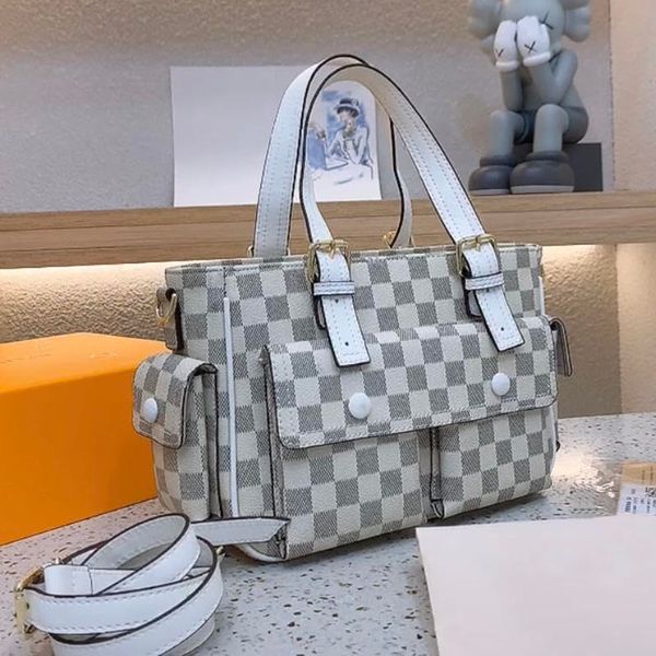 classic designer bag women's handbag luxury white checkered pvc lady's shoulder messenger bag purse crossbody wallet
classic designer bag women's handbag luxury white checkered pvc lady's shoulder messenger bag purse crossbody wallet