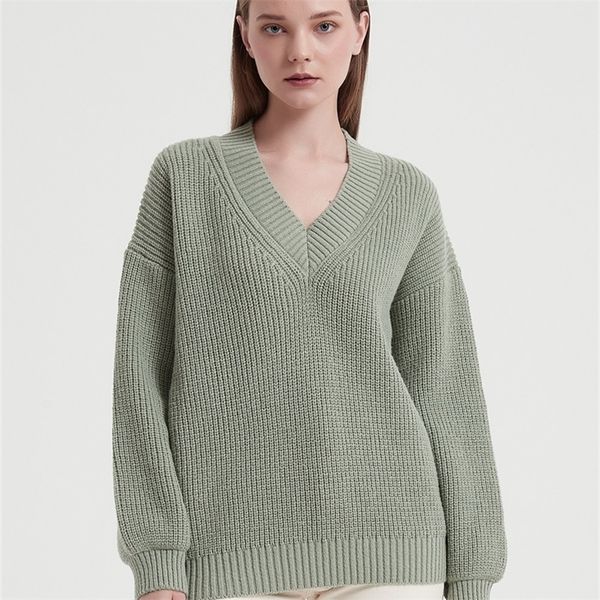 women s sweaters wixra women basic v neck sweater warm thick loose pullovers solid jumper casual autumn winter 220920, White;black
women s sweaters wixra women basic v neck sweater warm thick loose pullovers solid jumper casual autumn winter 220920, White;black