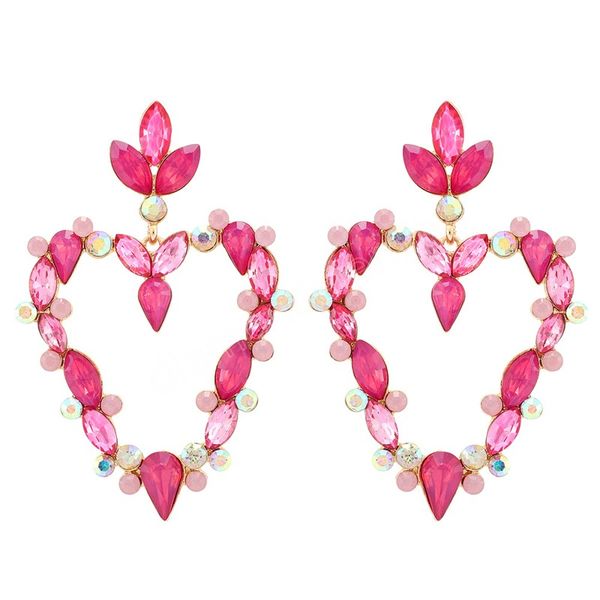 luxury crystal heart dangle earring women fashion diamond earring jewelry accessories wholesale, Silver
luxury crystal heart dangle earring women fashion diamond earring jewelry accessories wholesale, Silver