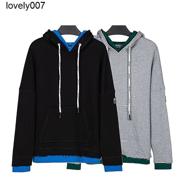 designer men's hoodies sweatshirts stitching palmss contrast color fake two piece hoodie men's women's loose hoodie jacket, Black
designer men's hoodies sweatshirts stitching palmss contrast color fake two piece hoodie men's women's loose hoodie jacket, Black