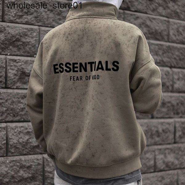 men's hoodie sweatshirts essential semi zipper pullover men's loose fashion brand women, Black
men's hoodie sweatshirts essential semi zipper pullover men's loose fashion brand women, Black