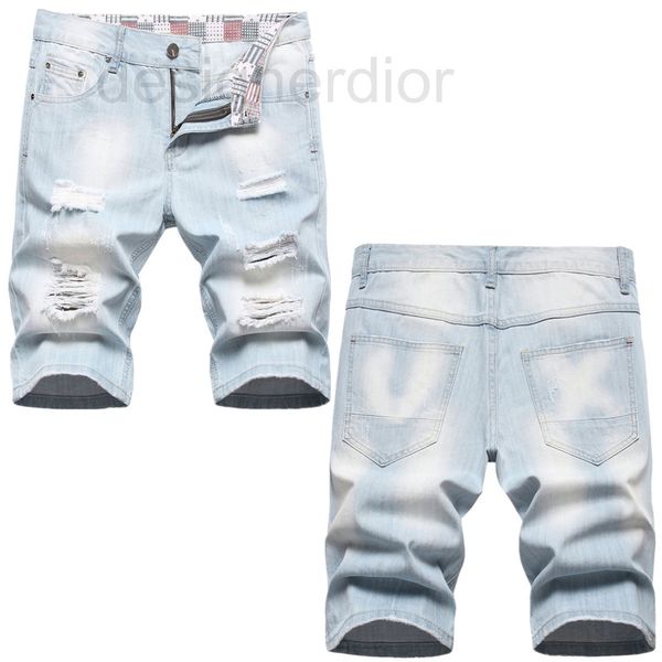 men's jeans designer summer thin denim shorts men's perforated pants korean fashion loose straight print capris vlux, Blue
men's jeans designer summer thin denim shorts men's perforated pants korean fashion loose straight print capris vlux, Blue