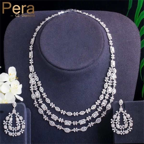 other jewelry sets pera gorgeous clear cubic zirconia nigerian luxury bridal three layers big necklace earring wedding jewelry set for bride, Silver
other jewelry sets pera gorgeous clear cubic zirconia nigerian luxury bridal three layers big necklace earring wedding jewelry set for bride, Silver