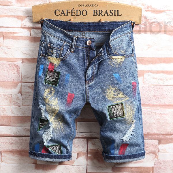 men's jeans designer summer new hole spray painting graffiti denim shorts men's fashion capris casual trendy pants dd1l, Blue
men's jeans designer summer new hole spray painting graffiti denim shorts men's fashion capris casual trendy pants dd1l, Blue