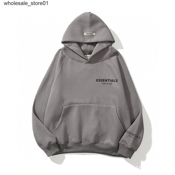 men's hoodies sweatshirts essential reflective small label men women plush hooded plush couple's sweater, Black
men's hoodies sweatshirts essential reflective small label men women plush hooded plush couple's sweater, Black