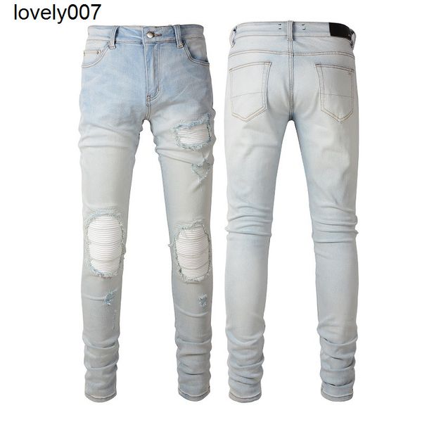 designer men's jeans amirs jeans high street broken patch elastic slim fit jeans male, Blue
designer men's jeans amirs jeans high street broken patch elastic slim fit jeans male, Blue