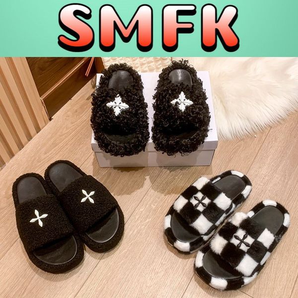 luxury smfk shearling slippers designer chessboard compass bumper baroque style slipper fashion women shoes green black white womens furry s
luxury smfk shearling slippers designer chessboard compass bumper baroque style slipper fashion women shoes green black white womens furry s
