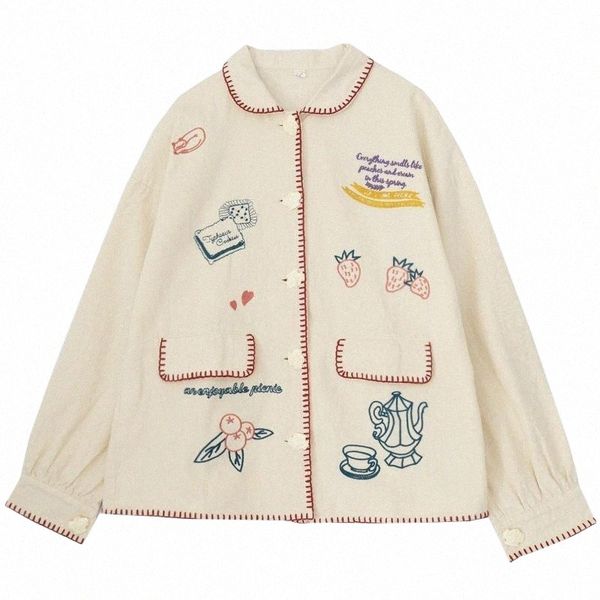women's jackets handwork autumn spring women jacket long sleeve basic coats casual thin outerwear pattern embroidery cotton beige loose, Black;brown
women's jackets handwork autumn spring women jacket long sleeve basic coats casual thin outerwear pattern embroidery cotton beige loose, Black;brown