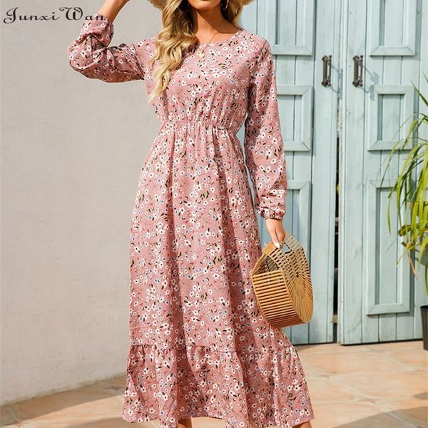 casual dresses women elegant floral printed long spring summer o neck sleeve ladies chic high waist a line beach 220921, Black;gray
casual dresses women elegant floral printed long spring summer o neck sleeve ladies chic high waist a line beach 220921, Black;gray